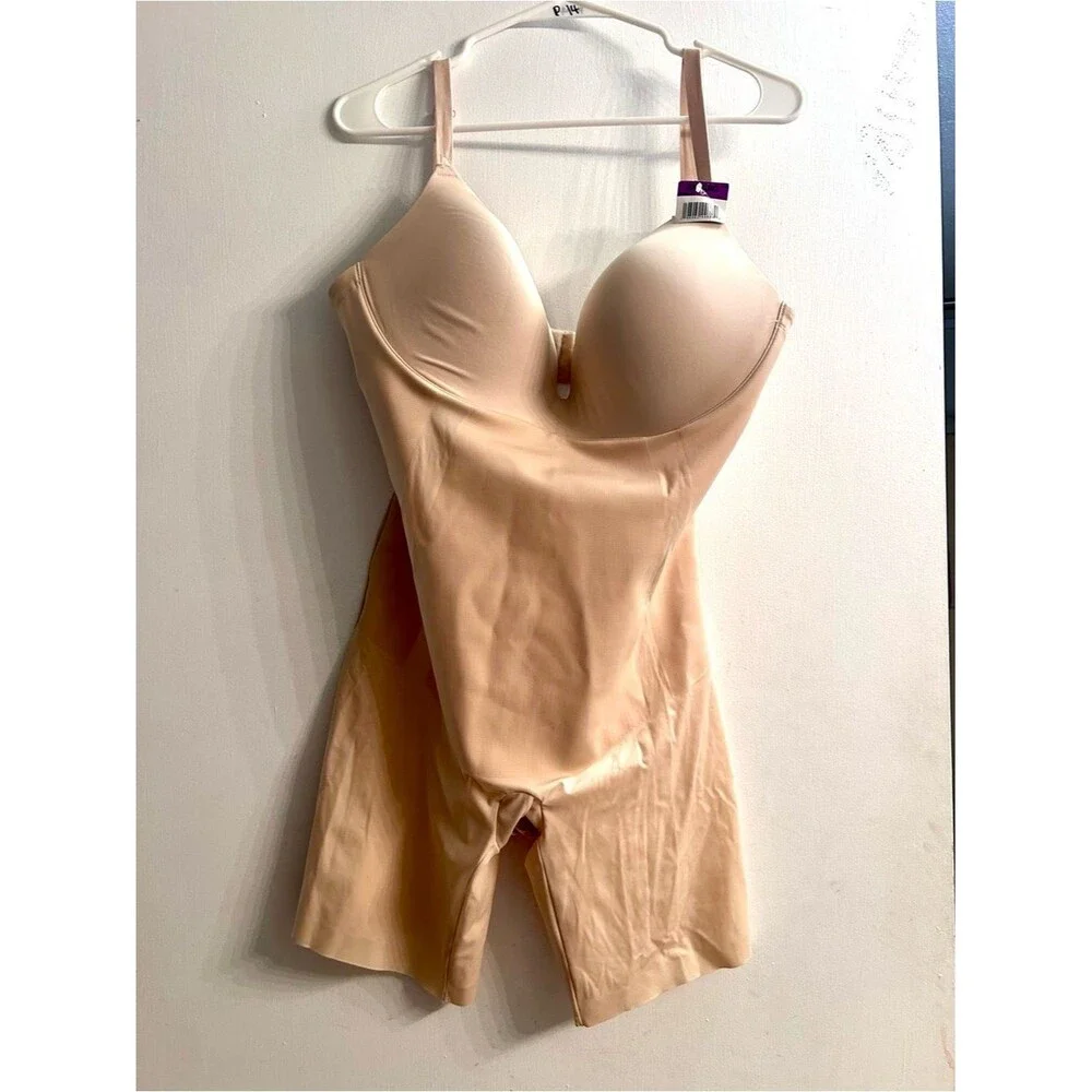 Maidenform Body Shapewear All-In-One Underwire Bodysuit 2X NWT Nude